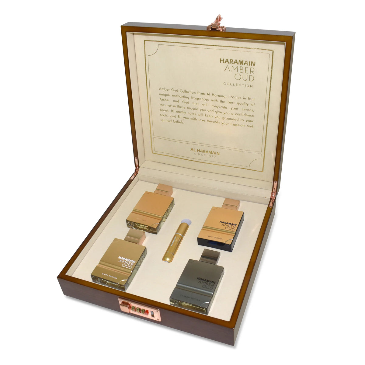 Al Haramain Amber Oud Gift Set 60ml Sprays x4