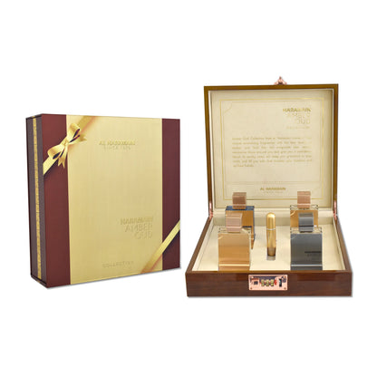 Al Haramain Amber Oud Gift Set 60ml Sprays x4